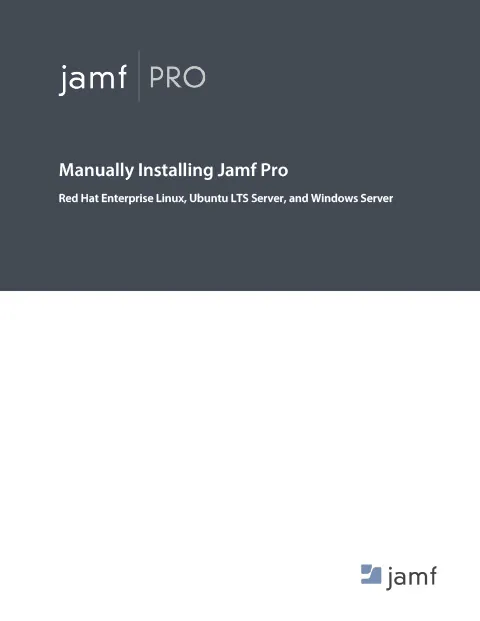 Manually Installing Jamf Pro | Jamf image.