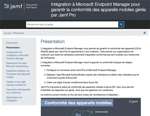Intégration à Microsoft Endpoint Manager pour garantir la conformité ...