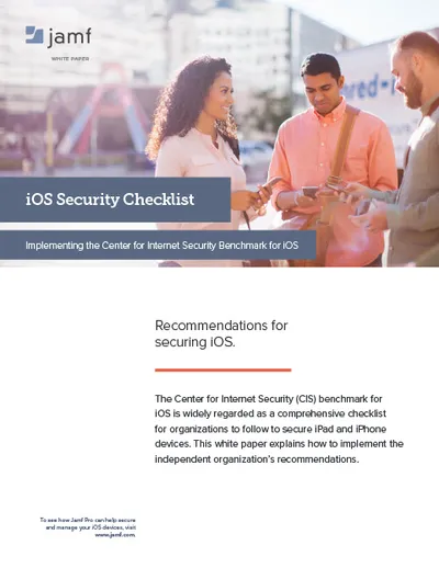 Ios Checklist iOS Security Checklist | Jamf
