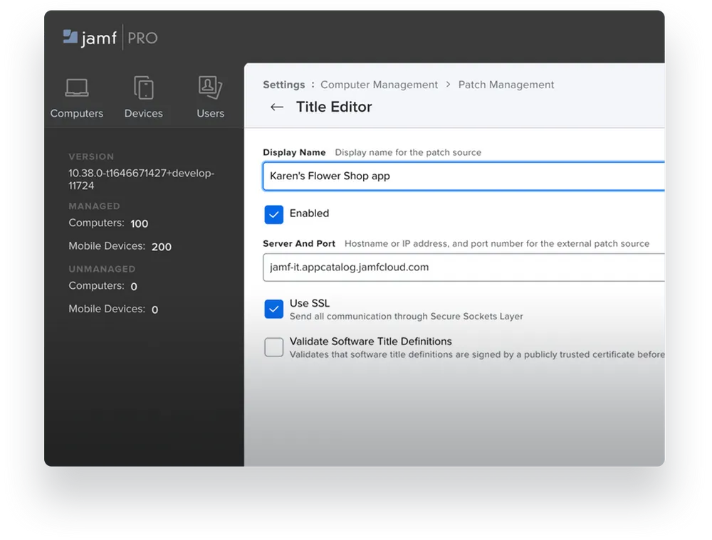 Apple Application Lifecycle Management Jamf Platform