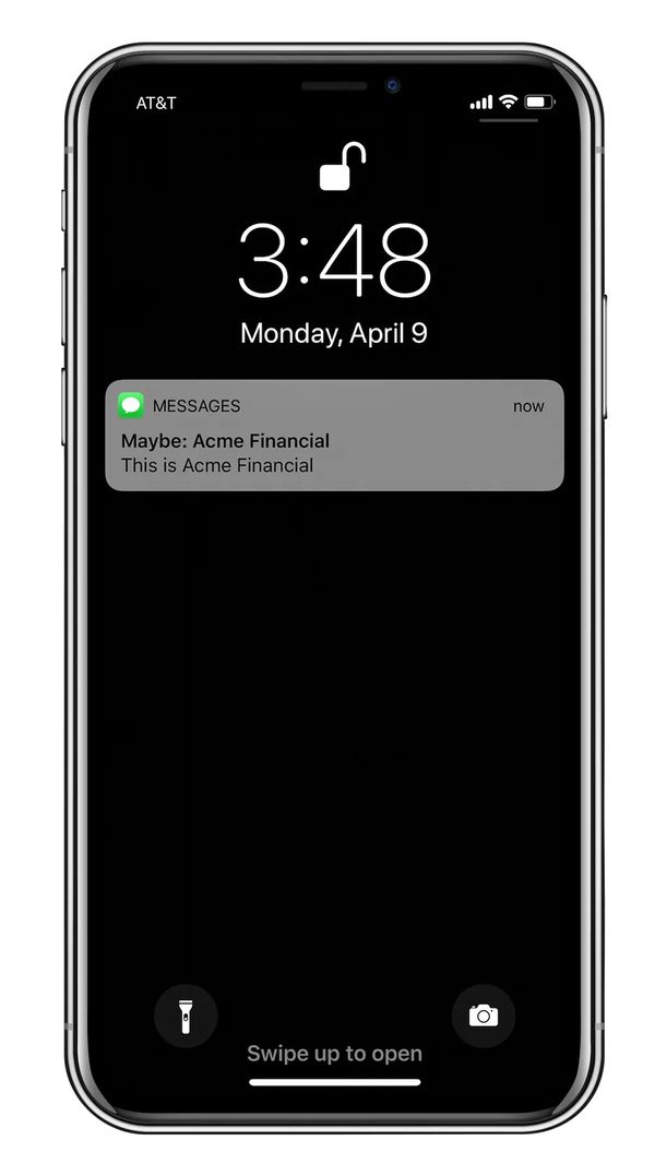 An image of an iPhone screen with a notification of a suggested contact for