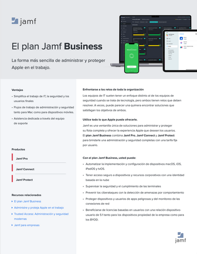 jamf pro business plan